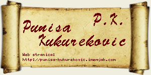 Puniša Kukureković vizit kartica